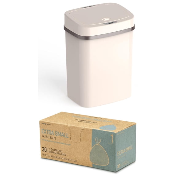 Nine Stars Motion Sensor 3 Gallon Trash Can + Trash Bags