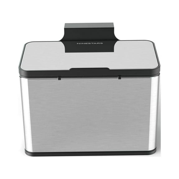 Nine Stars Countertop Kitchen Compost Caddy, 0.8 Gallon Stainless Steel Compost Caddy