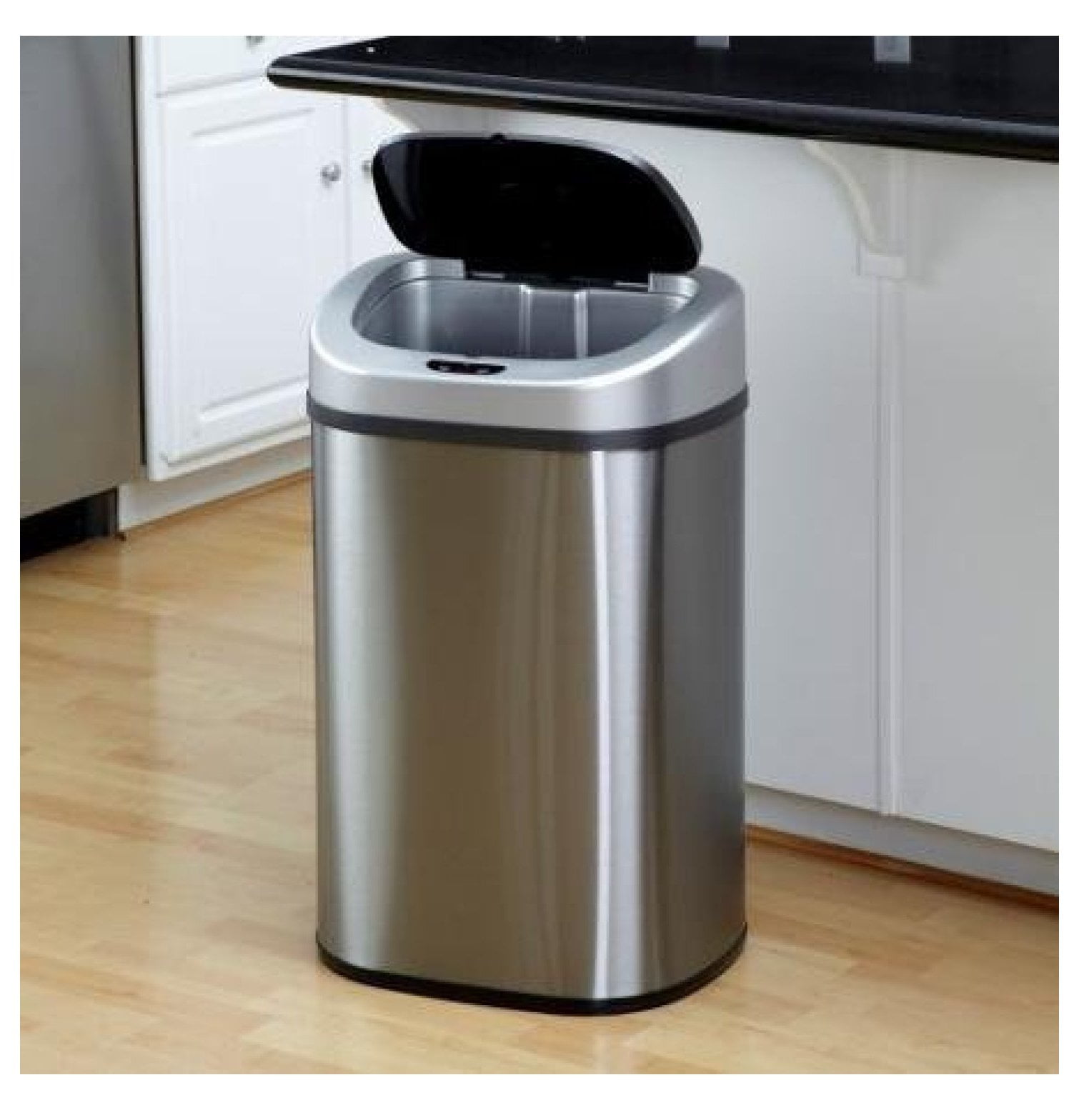 Nine Stars DZT804 Touchless Stainless Steel 21.1 Gallon Trash Can