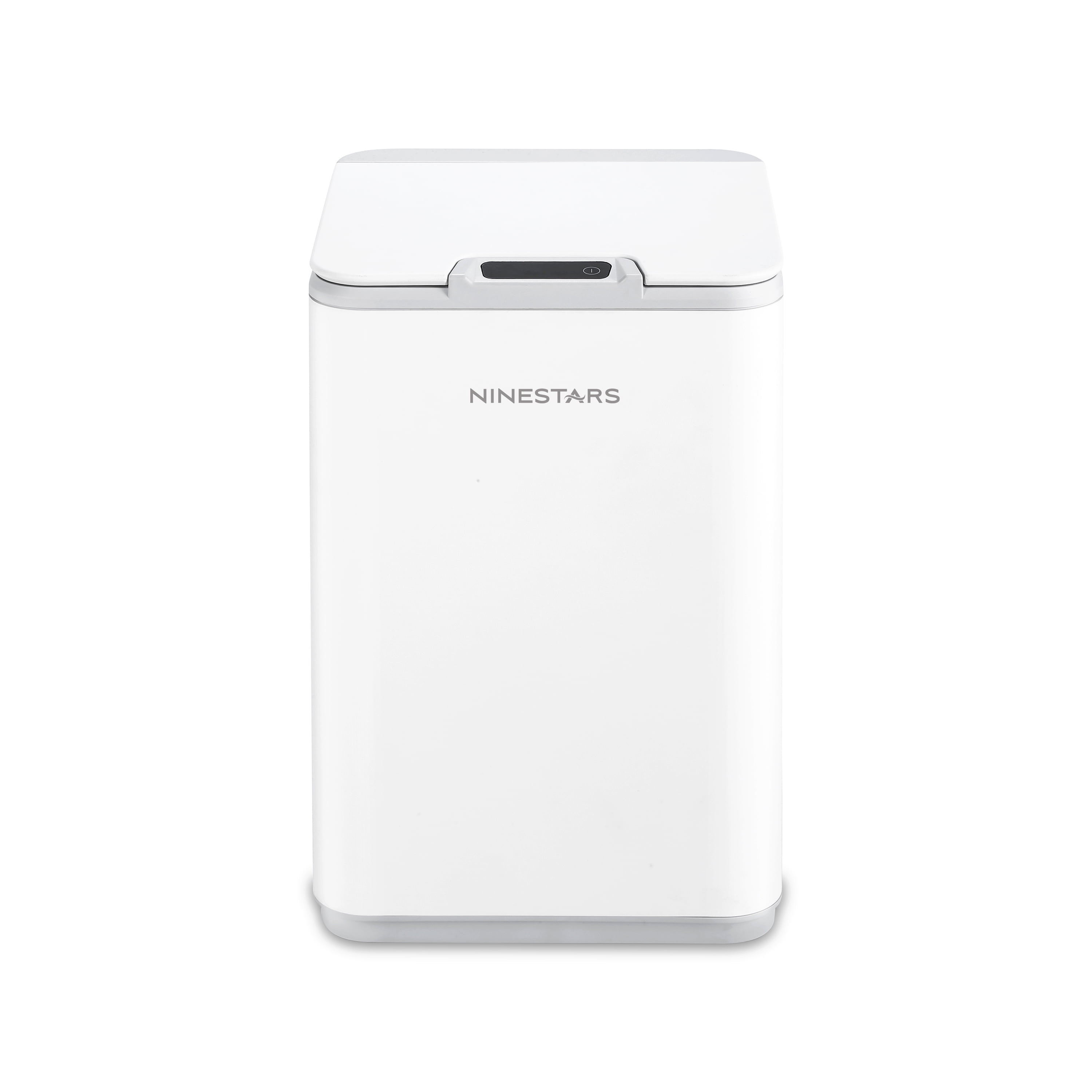 White Plastic 2.6 Gallon Motion Sensor Trash Can