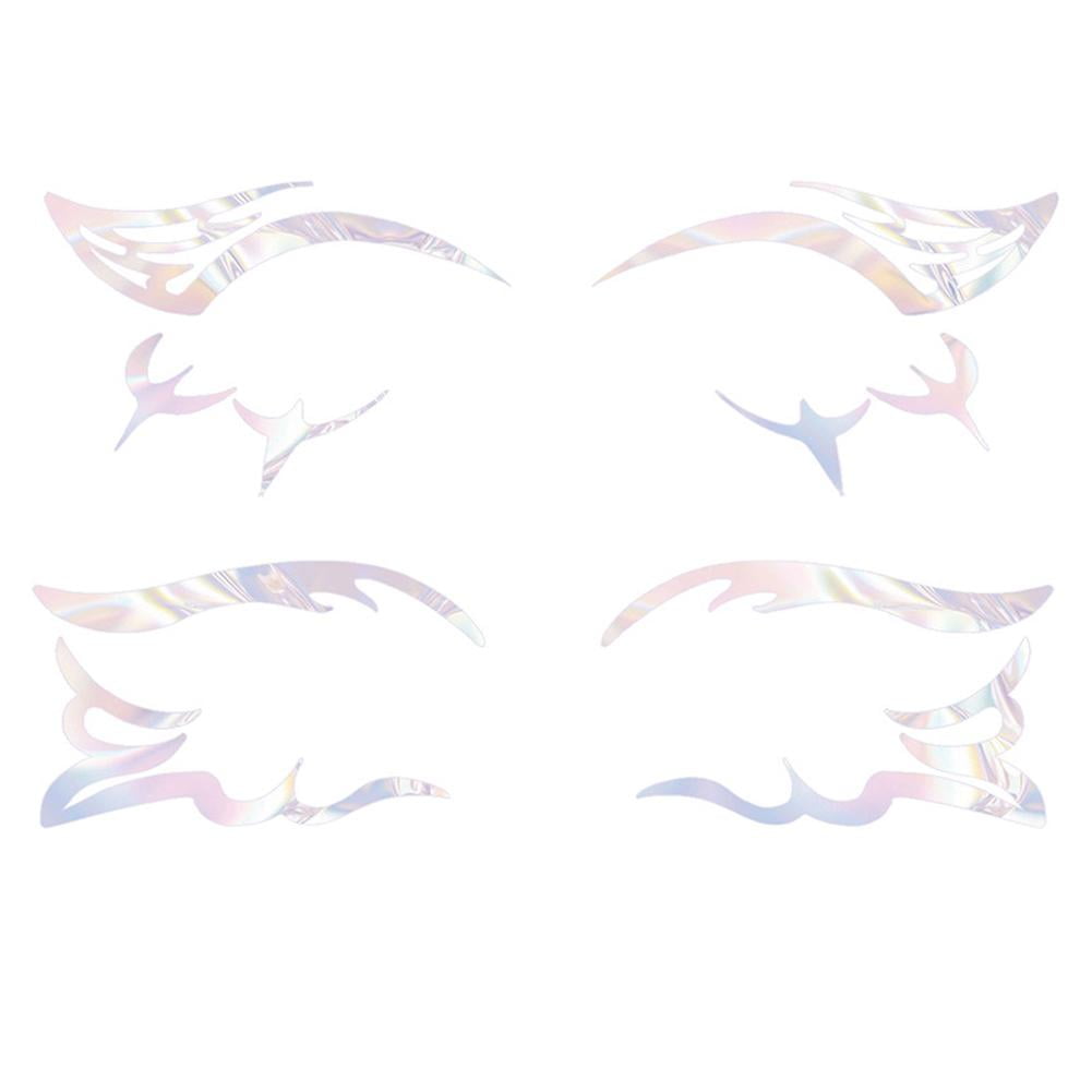 Nine Tail Eye Liner Eye Shadow Makeup Stencils Template Stier Eye