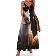 thumbnail image 1 of Nine Tailed Fox Chasing Butterfly Design Sleeveless Dress Woman Fashion Long Dresses Women's Summer Suit Dress 2025, 1 of 7