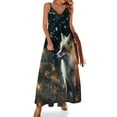 thumbnail image 1 of Nine Tailed Fox Chasing Butterfly Fine Art Sleeveless Dress Summer Dress Woman 2025, 1 of 7