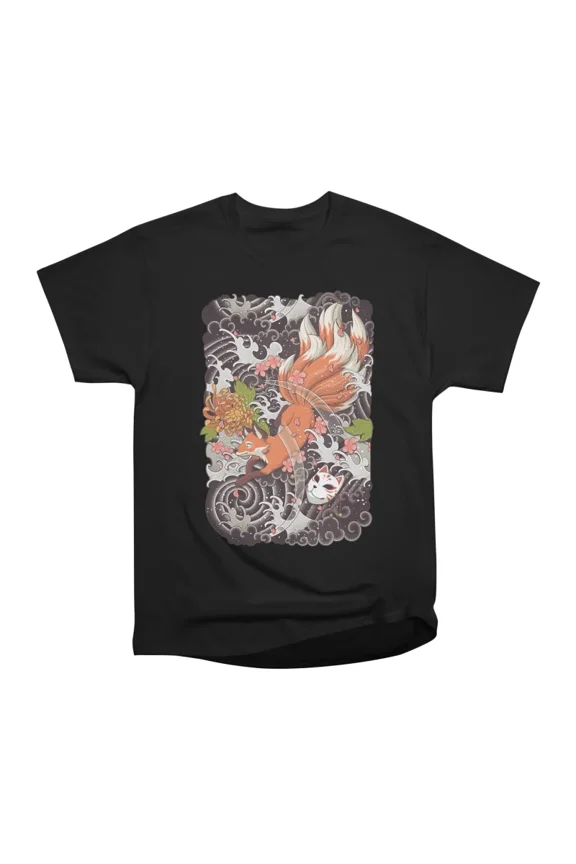 Nine Tailed Fox T-Shirt Tee Gift For Him Merch For Her Apparel For Friend