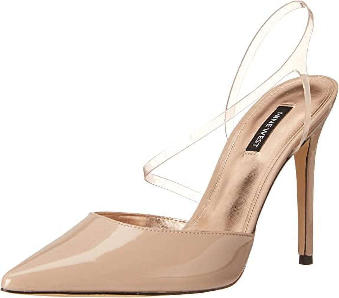 NINE WEST Fames3 - Décolleté Donna Con Tacco A Spillo E Cinturino Trasparente, Punta A Punta - 3