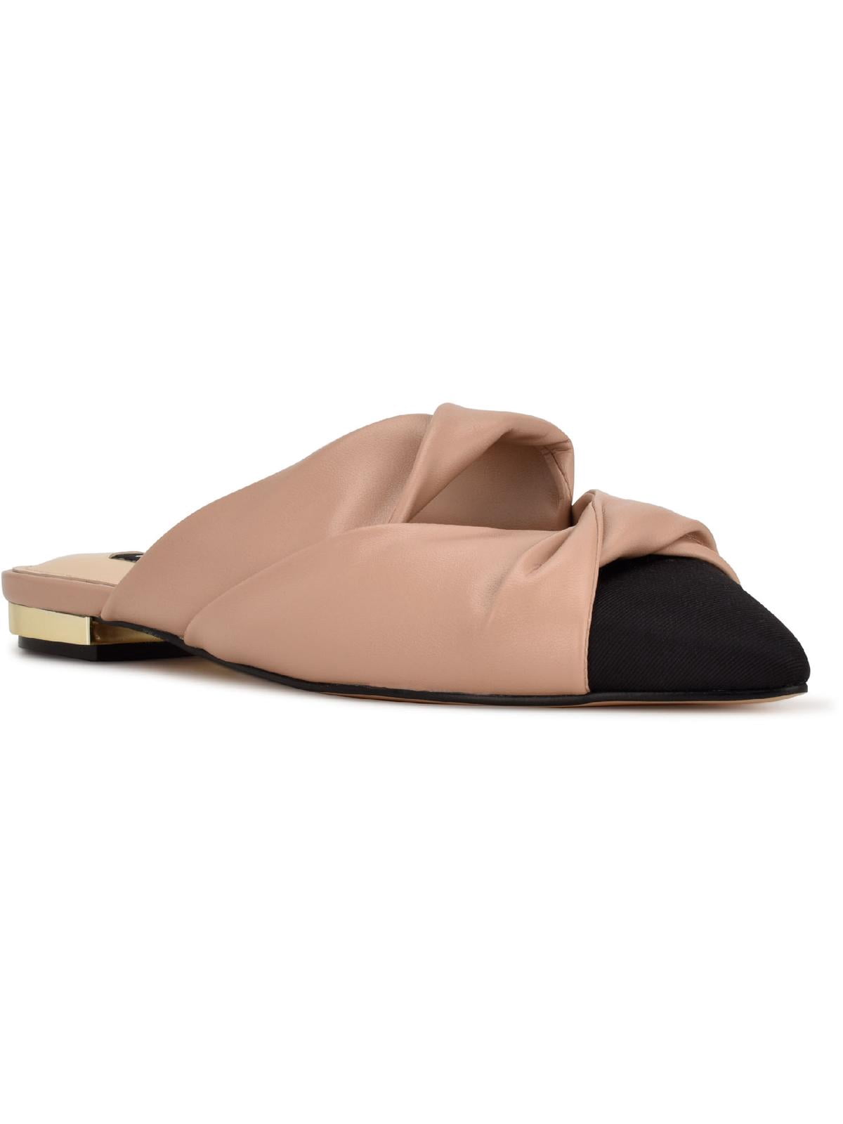 Nine West Find Ya 3 Barely Nude Slip On Pointed Closed Toe Cutout ...