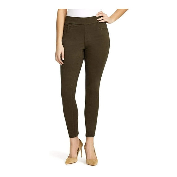 Nine West Holdings, Inc. Womens Size 14 Heidi Pull-On Skinny Pants, Ancient Pine