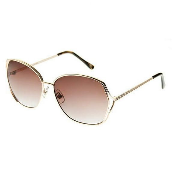 Nine West Large Metal Round Framed Sunglasses