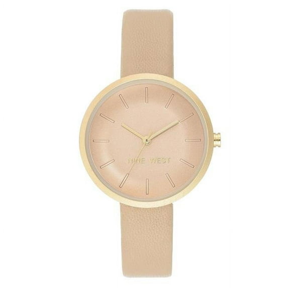 Nine West NW-2366TNTN Women Watch with Vegan Leather Strap