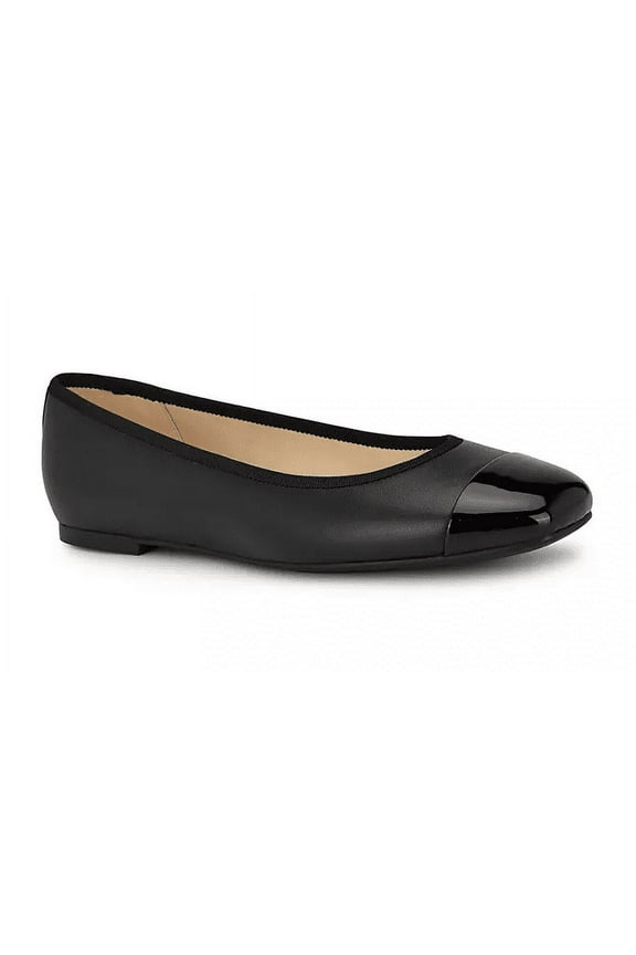 Teland Women's Captoe Ballet Flat Black 8