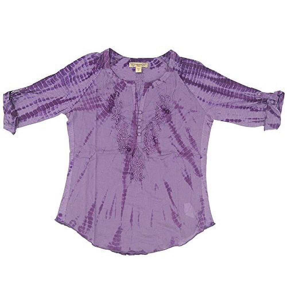 purple peasant blouse