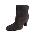 thumbnail image 1 of Nine West Women Quarrel Suede Western Ankle Boot Shoe, Dark Brown/Black, US 8.5, 1 of 3