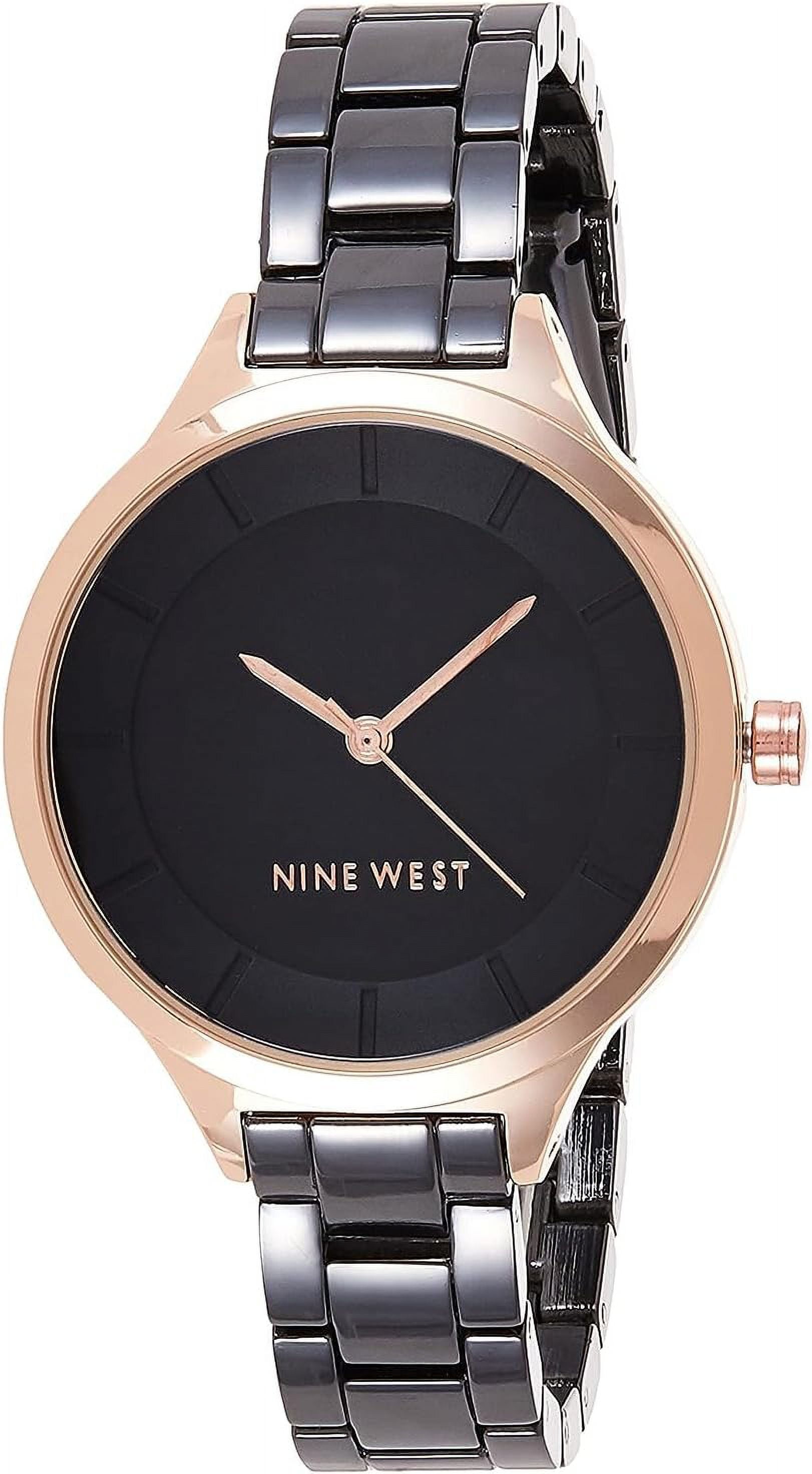 Nine West Women's Crystal Accented Bracelet Watch Women's Crystal