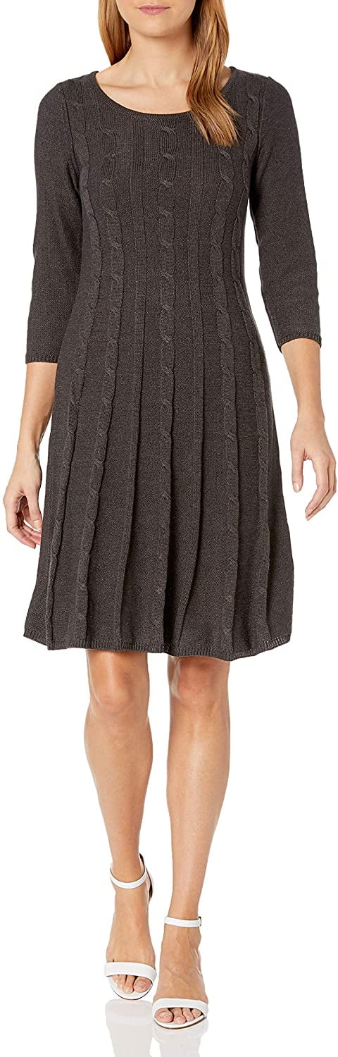 Nine west cable knit sweater dress cheap