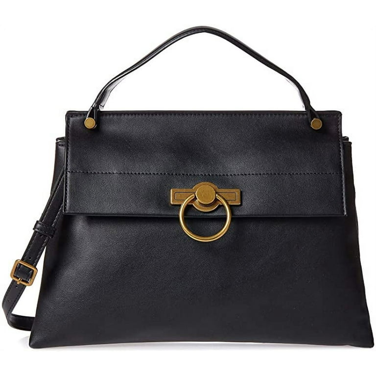 nine west black shoulder bag