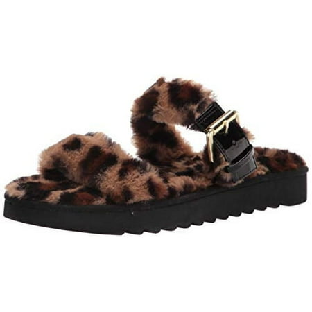 Nine West Women's Funkie2 Flat Sandal, Natural Multi, 10