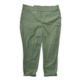 thumbnail image 1 of Nine West Women's Heidi Elastic Waistband Stretch Twill Pull-On Crops (Agave Green, 12), 1 of 8