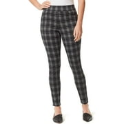 Nine West Womens Heidi Mid-Rise Pull On Skinny Fit Jegging Pants Glasgow Plaid, 4