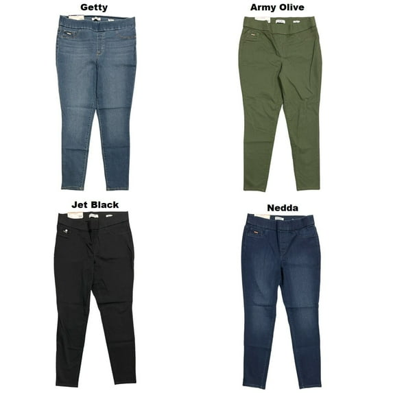 Nine West Women's Heidi Pull On Ankle Skinny (Jet Black. 8)