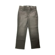 Nine West Womens Heidi Pull On Stretch Denim Elastic Waist Straight Leg Pant Jay, 4