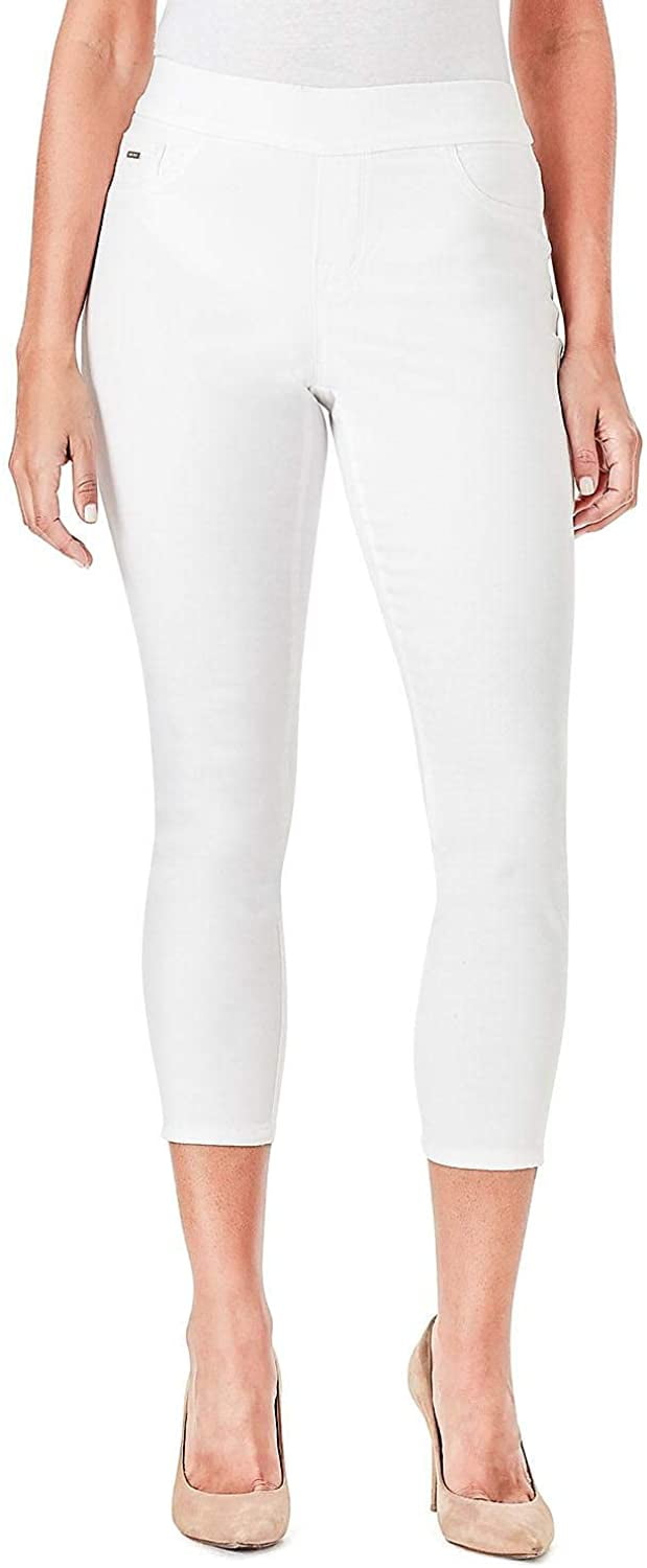 Nine West Women s Heidi Pull On Yoga Stretch Crop Jeggings White 8