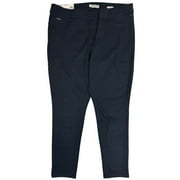 Nine West Womens High Rise Heidi Pull On Stretch Ponte Elastic Waist Pant Navy, S