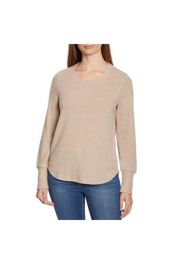 Women's Long Sleeve Soft Top (Heather Oatmeal, XXL)