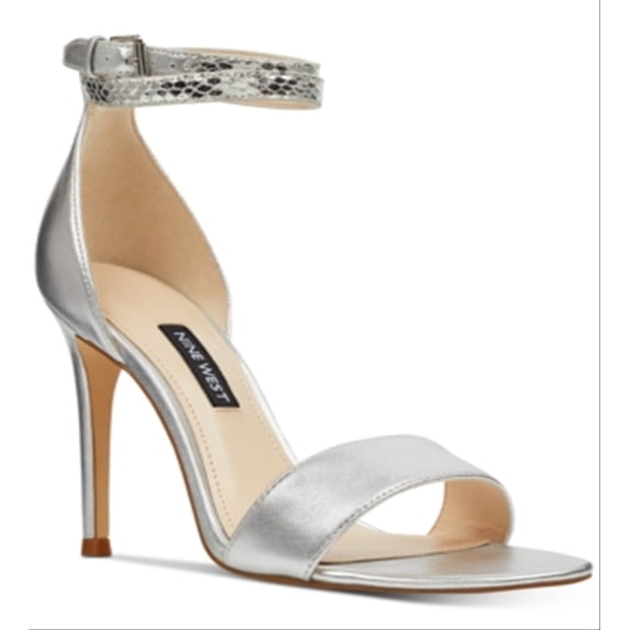 Nine West Women's Open Toe Casual Slingback Sandals Gray Size 8.0