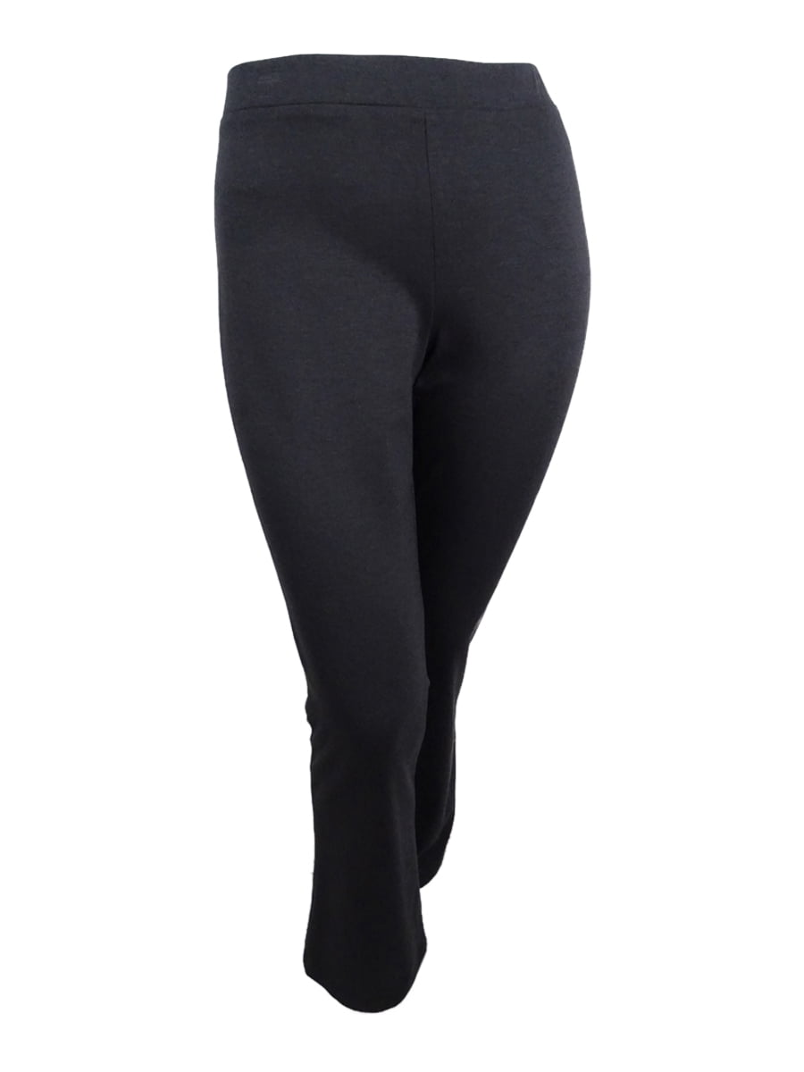 Nine West Women's Pull-On Straight-Leg Pants (2, Charcoal)