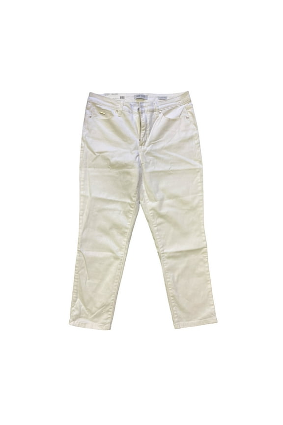 Women's Twill Slim Fit Gramercy Crop Jean (Bright White, 12)