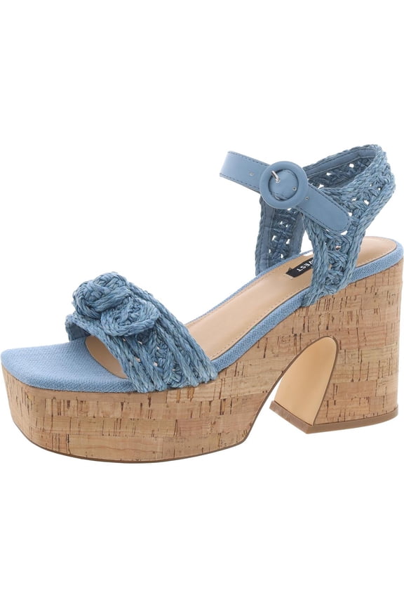 Womens Adjustbable Square Toe Block Heel