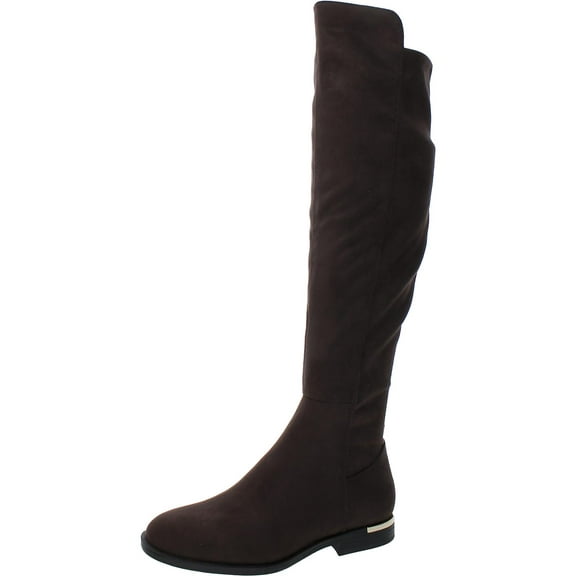 Nine West Womens Allair 2 Faux Suede Tall Knee-High Boots