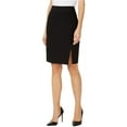 thumbnail image 1 of Nine West Women's Belted-Detail Pencil Skirt (16, Black), 1 of 2