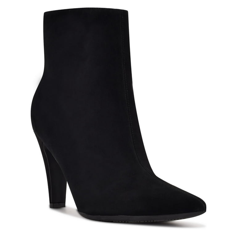 Nine West Womens Cale 9X9 Faux Suede Pointed Toe Ankle Boots Walmart