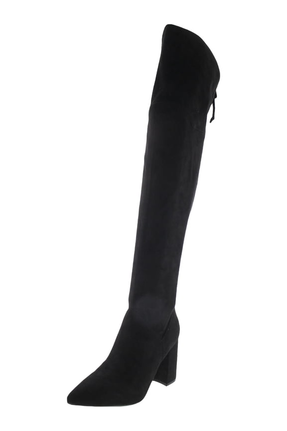 Womens Ceeya 9x9 2 Faux Suede Pointed Toe Over-The-Knee Boots