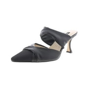 Nine West Womens Crown 3 Slip-On Pointed Toe Pumps Black 9 Medium B,M