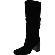 Nine West Womens DOMAEY Suede Square Toe Knee-High Boots
