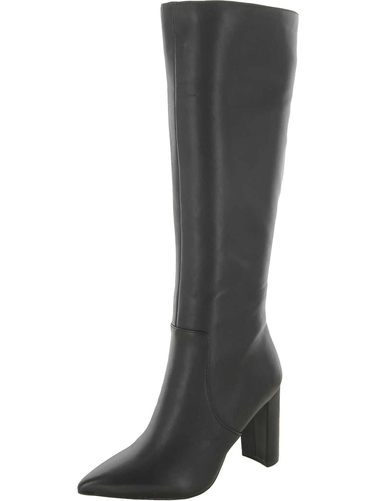 Nine West Womens Danee Leather Pointed Toe Knee High Boots Walmart