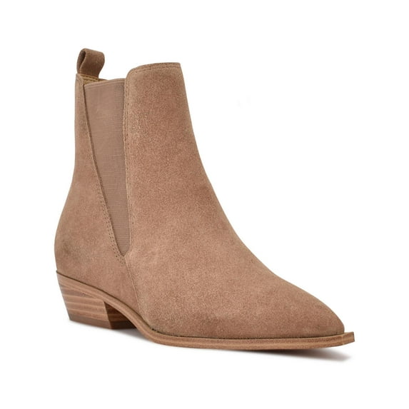 Nine West Womens Danzy Leather Dressy Chelsea Boots