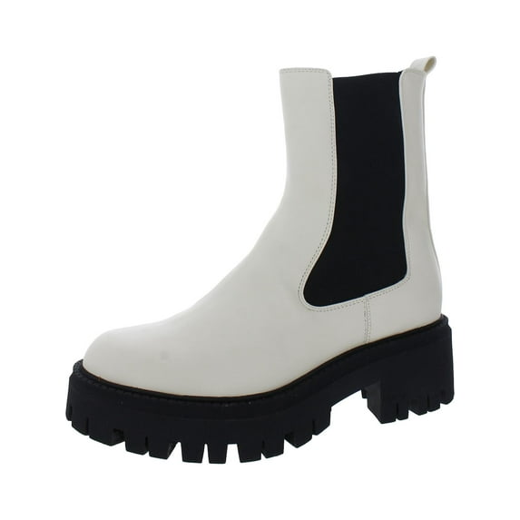 Nine West Womens Faux Leather Ankle Chelsea Boots