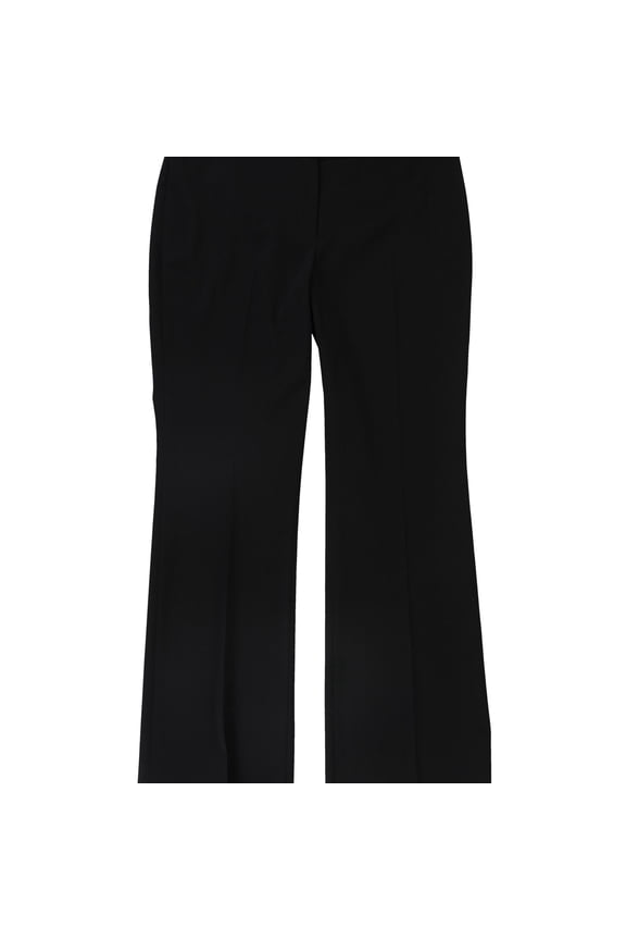 Womens Flare Leg Low Waist Dress Pants, Black, 8 Regular