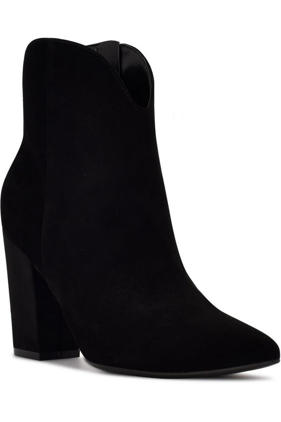 Womens Ghost Suede Zip Up Ankle Boots