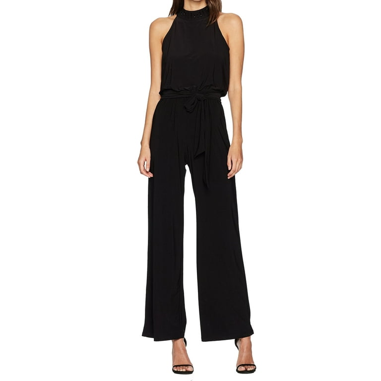 Nine west black jumpsuit shop