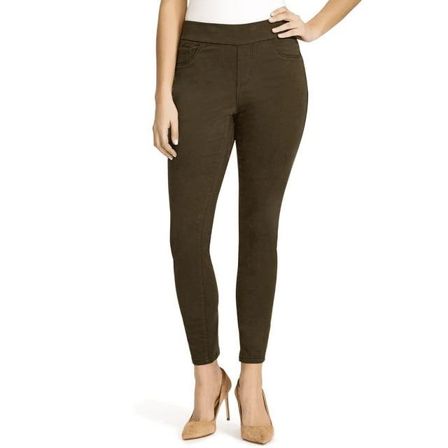 Nine West Womens Heidi Pull-On Skinny Crop Jeans in Ancient Pine, Size ...