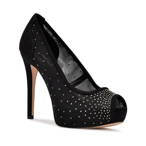Nine West Womens Hizzie Stilettos Peep Toe Platform Heels