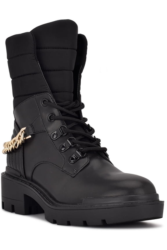 Womens Ihad Pull On Lug Sole Combat & Lace-up Boots