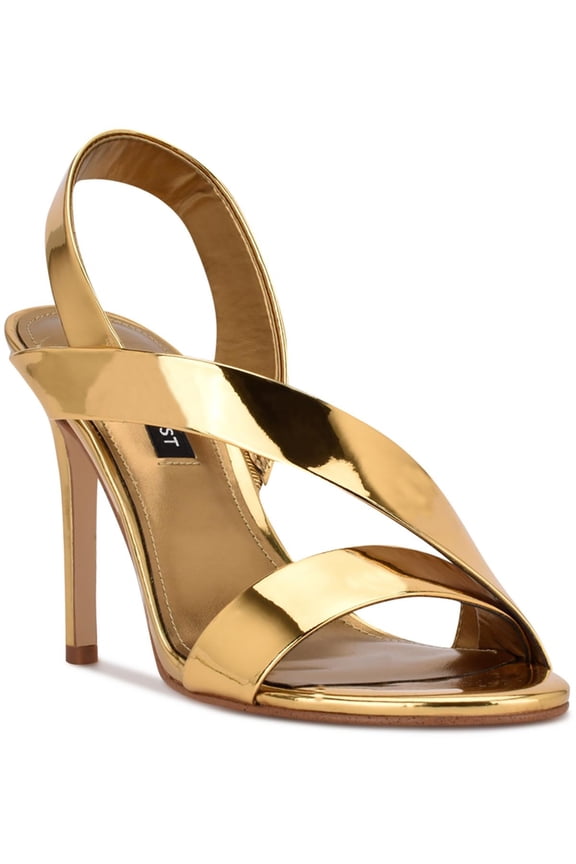 Womens Itzel Faux Leather Patent Heels