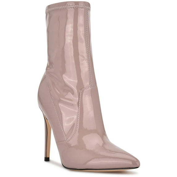 Nine West Womens Jody 3 Patent Pointed Toe Booties