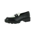 thumbnail image 1 of Nine West Maibel Women's Slip-On Loafers Color: Black White Size: 6.5, 1 of 3
