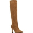 thumbnail image 1 of Nine West Womens Maxim Suede Pointed Toe Knee-High Boots Beige 7.5 Medium (B,M), 1 of 4